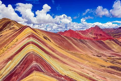 A view of the Rainbow mountain in Peru