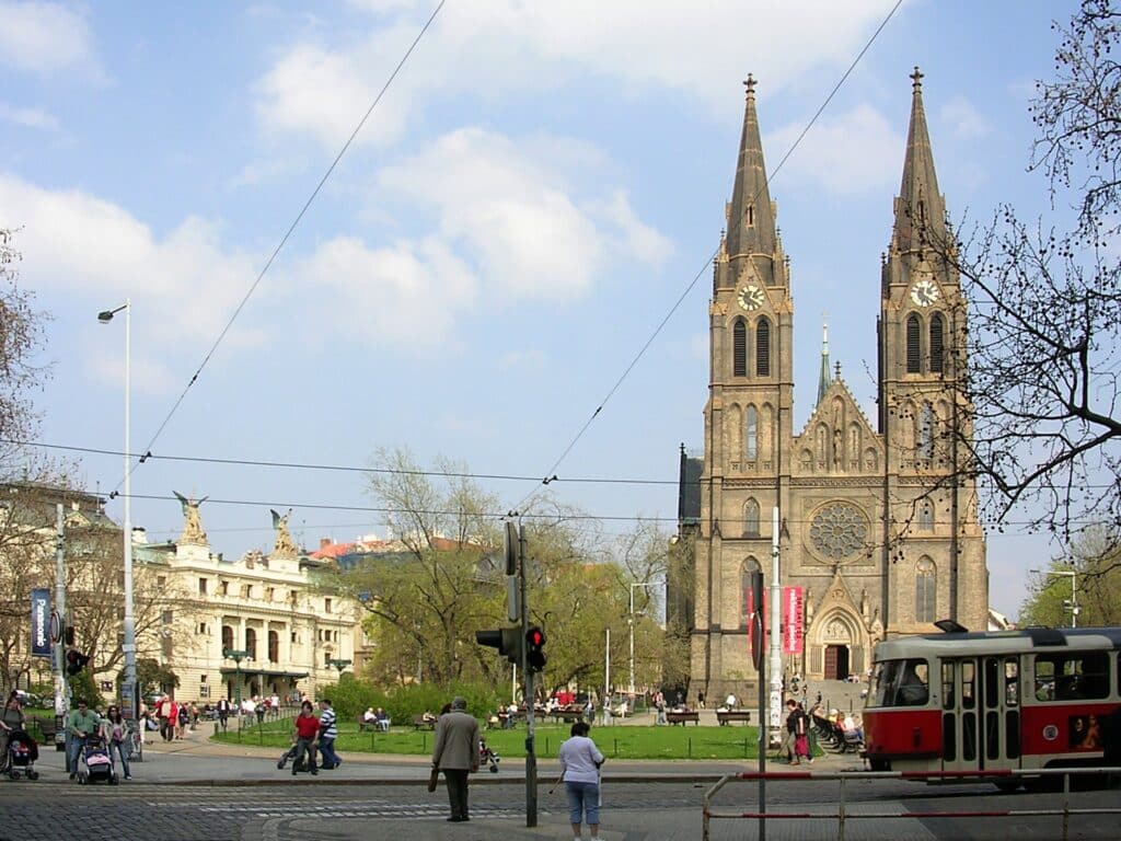 Bazilika sv. Ludmily in Prague, Czech Republic