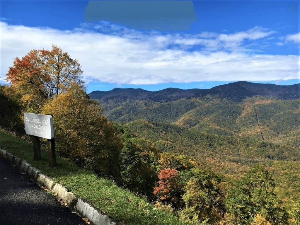 blue Ridge parkway in Asheville North Carolina