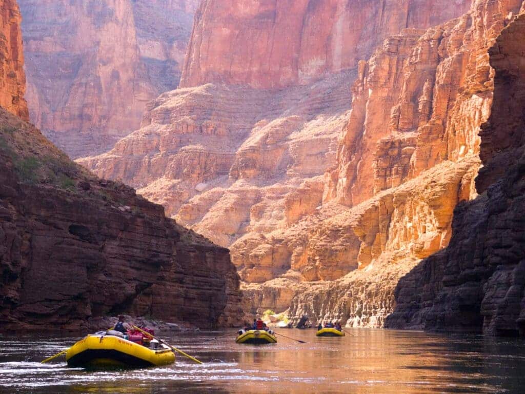 people doing rafting in Grand Canyon Arizona