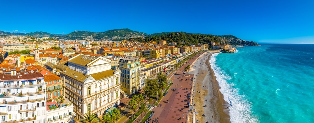 Aerial View Of Nice Nice The Capital Of The Alpes maritimes