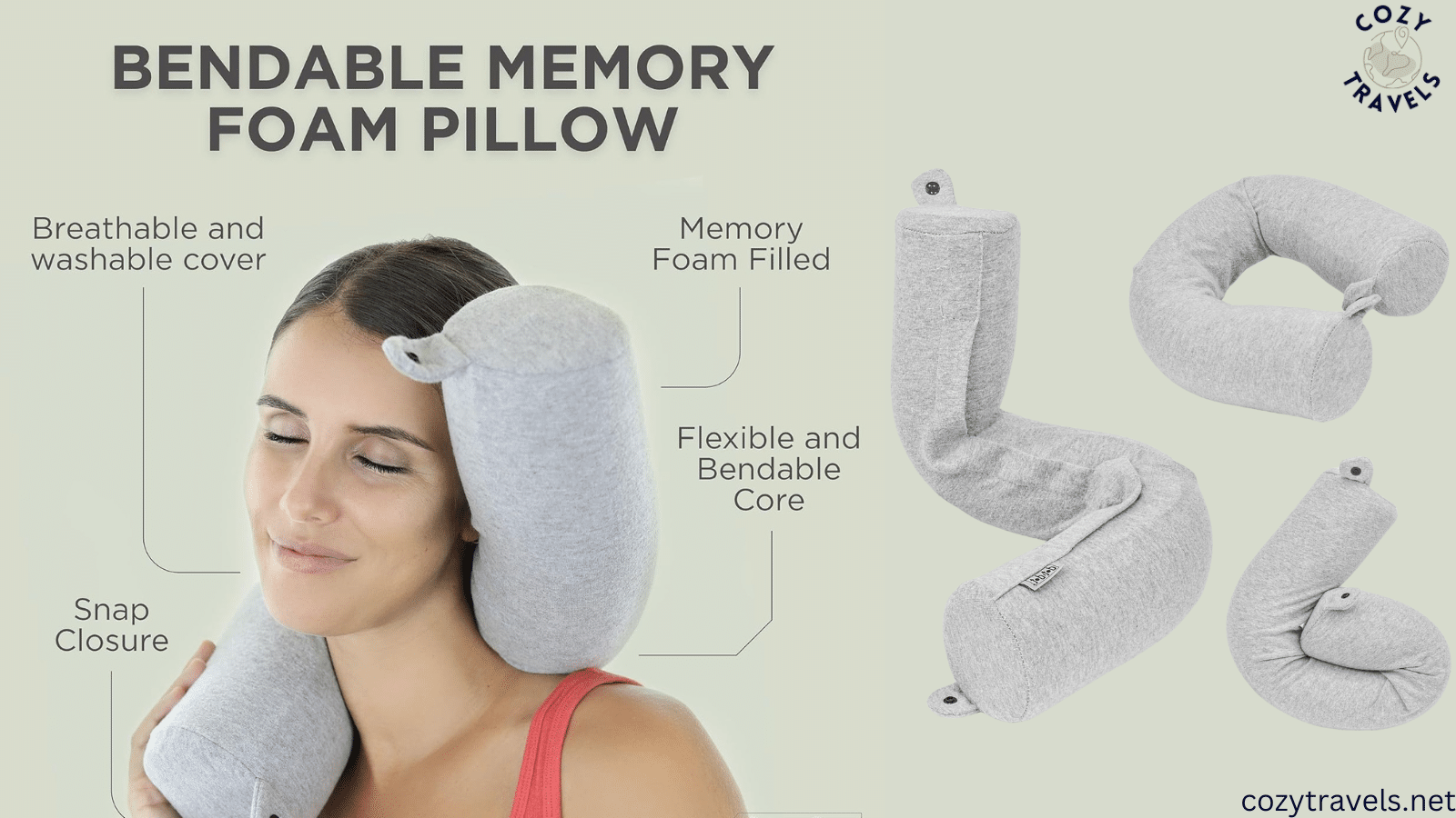 Dot Dot Best Inflatable Travel Pillow